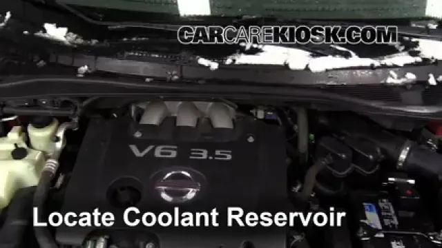 2007 Nissan Quest 3.5L V6 Refrigerante (anticongelante) Agregar refrigerante
